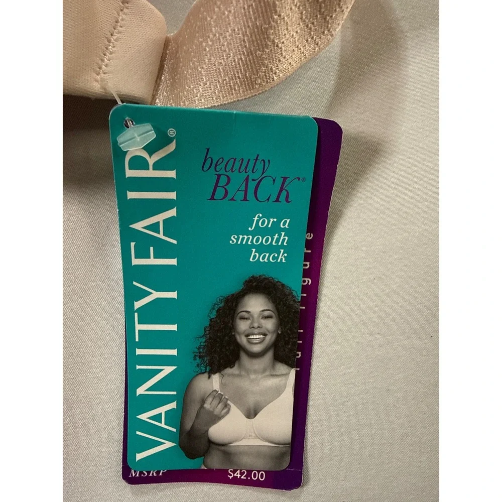Vanity Fair Beauty Back Full Figure Wirefree Bra 71380 Sherquartz 42DD NWT